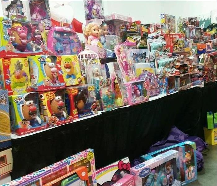 All of the toys to be donated to less fortunate children. 