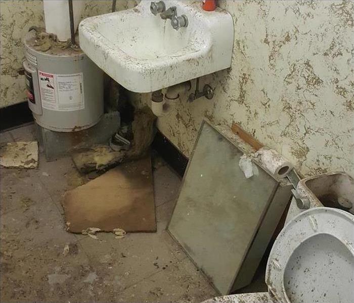 The state of the bathroom prior to our cleaning services.